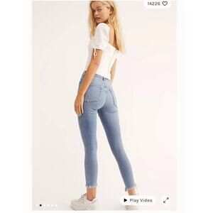 NWT We The Free by Free People Raw High Rise Jegging Size 27